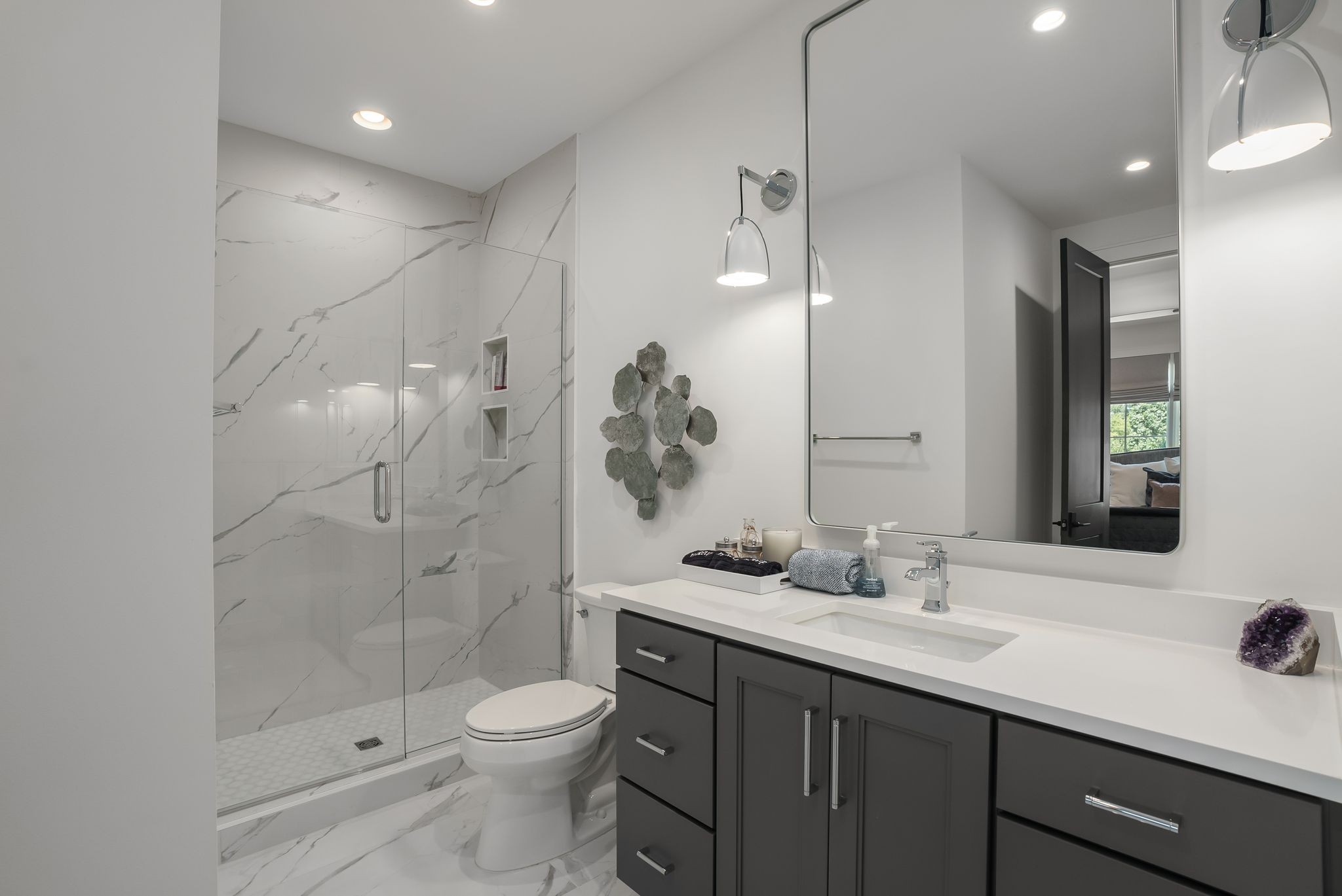 4909 Dakota Avenue Nashville, TN 37209 - Photo 32 of 39 a bathroom with a double vanity sink mirror and toilet