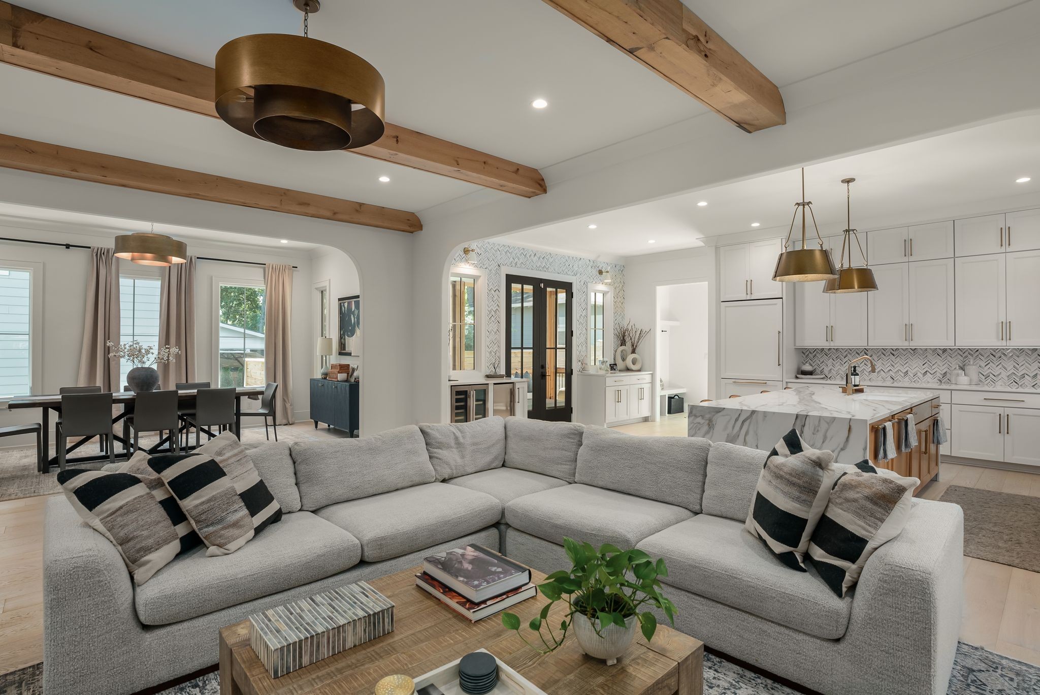 4909 Dakota Avenue Nashville, TN 37209 - Photo 9 of 39 a living room with furniture and a large mirror