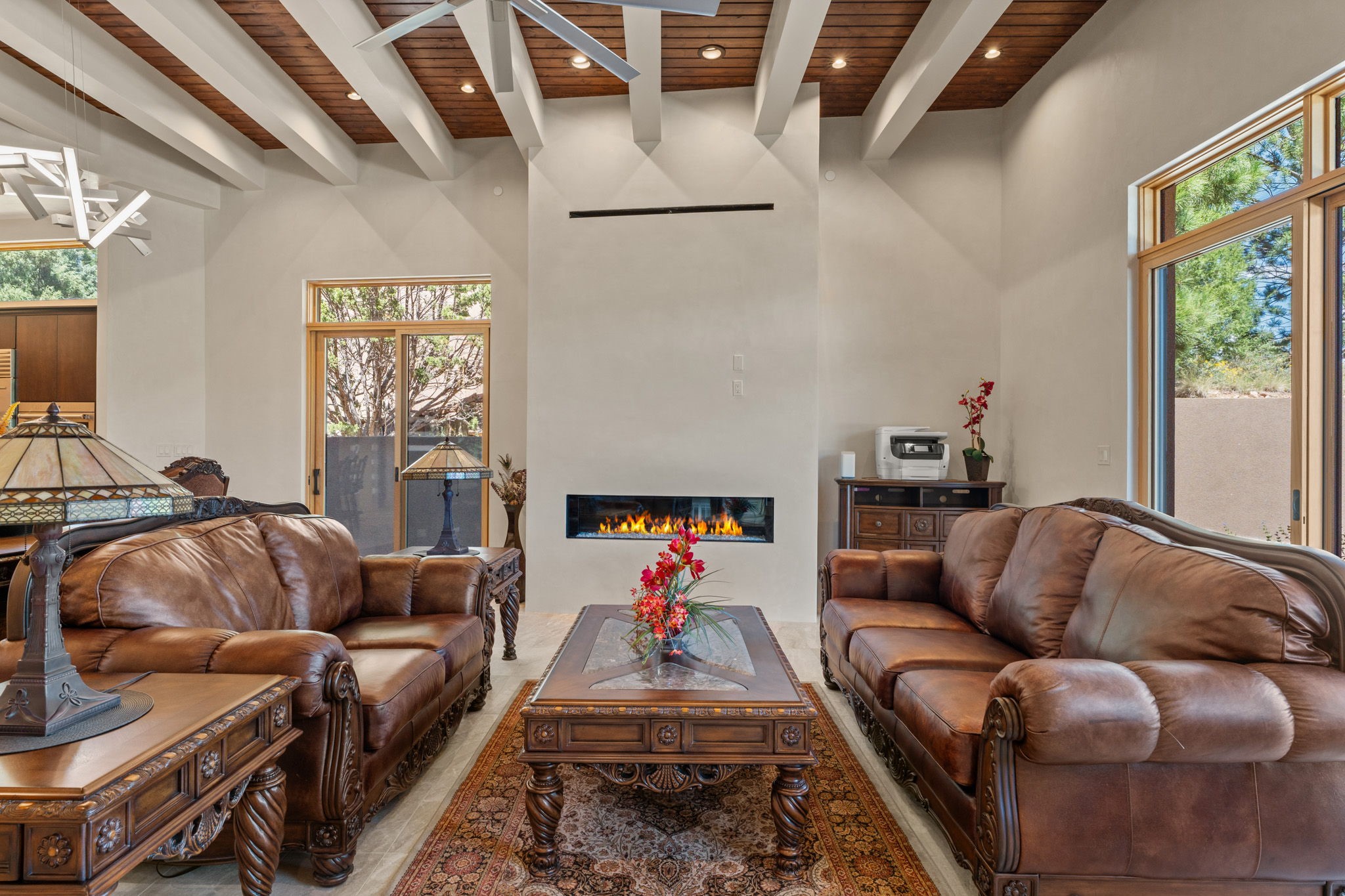 1411 Tesuque Creek Road Santa Fe, NM 87501 - Photo 13 of 45 Living Room