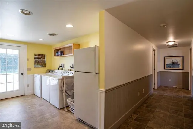 a view of a storage room