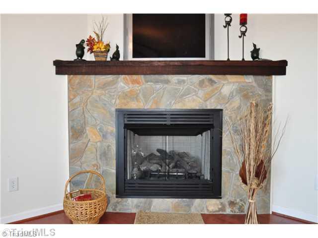 2561 Peppertree Ridge Road Randleman, NC 27317 - Photo 9 of 16 Living Room. Brand new rough-cut mahogany mantle.