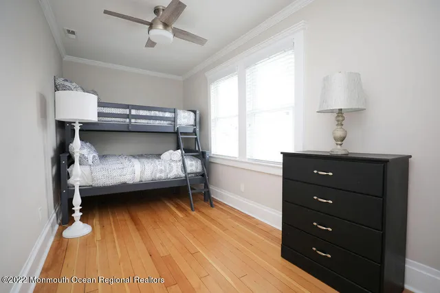 a view of an empty room with stairs