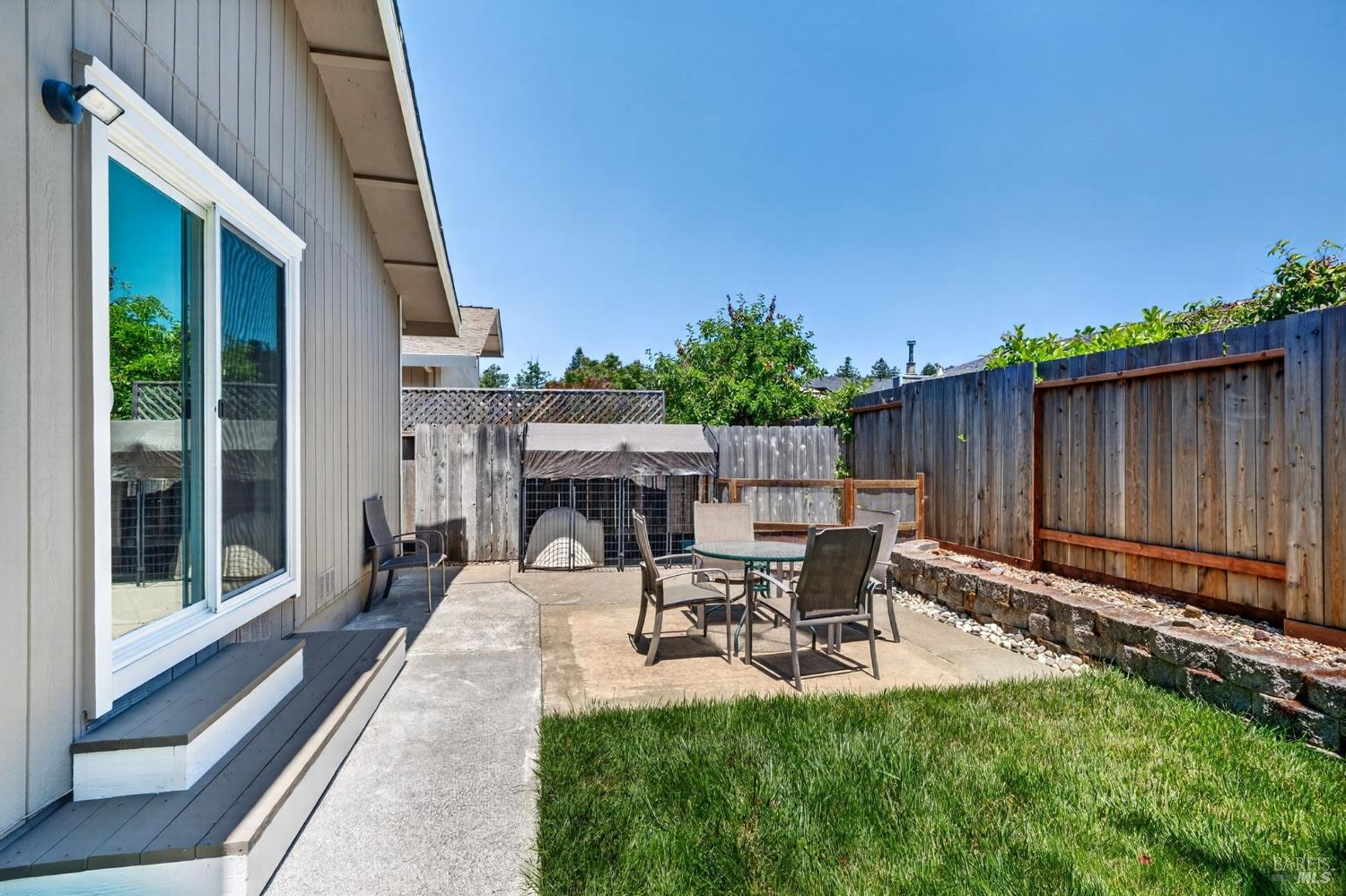4526 Hillview Court Rohnert Park, CA 94928 - Photo 24 of 28 a view of backyard with seating and green space