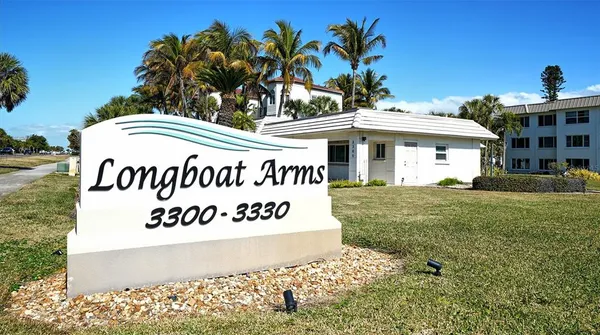 a view of outdoor space with sign broad