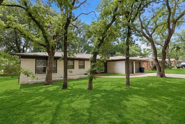 a house that has a tree in front of the house