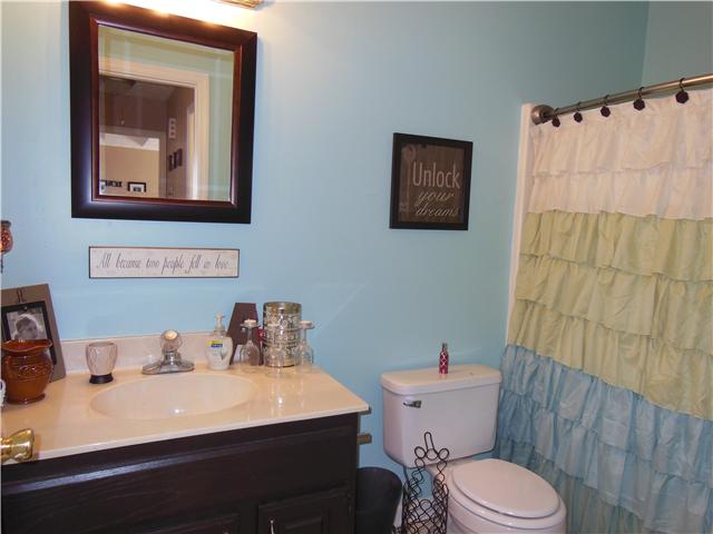 115 Ridgewood Drive Portland, TN 37148 - Photo 8 of 18 Guest Bath is located between the family/guest bedrooms and is a very good size. The custom paint in this room makes it very welcoming!