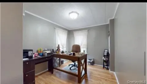 a room with furniture and a window