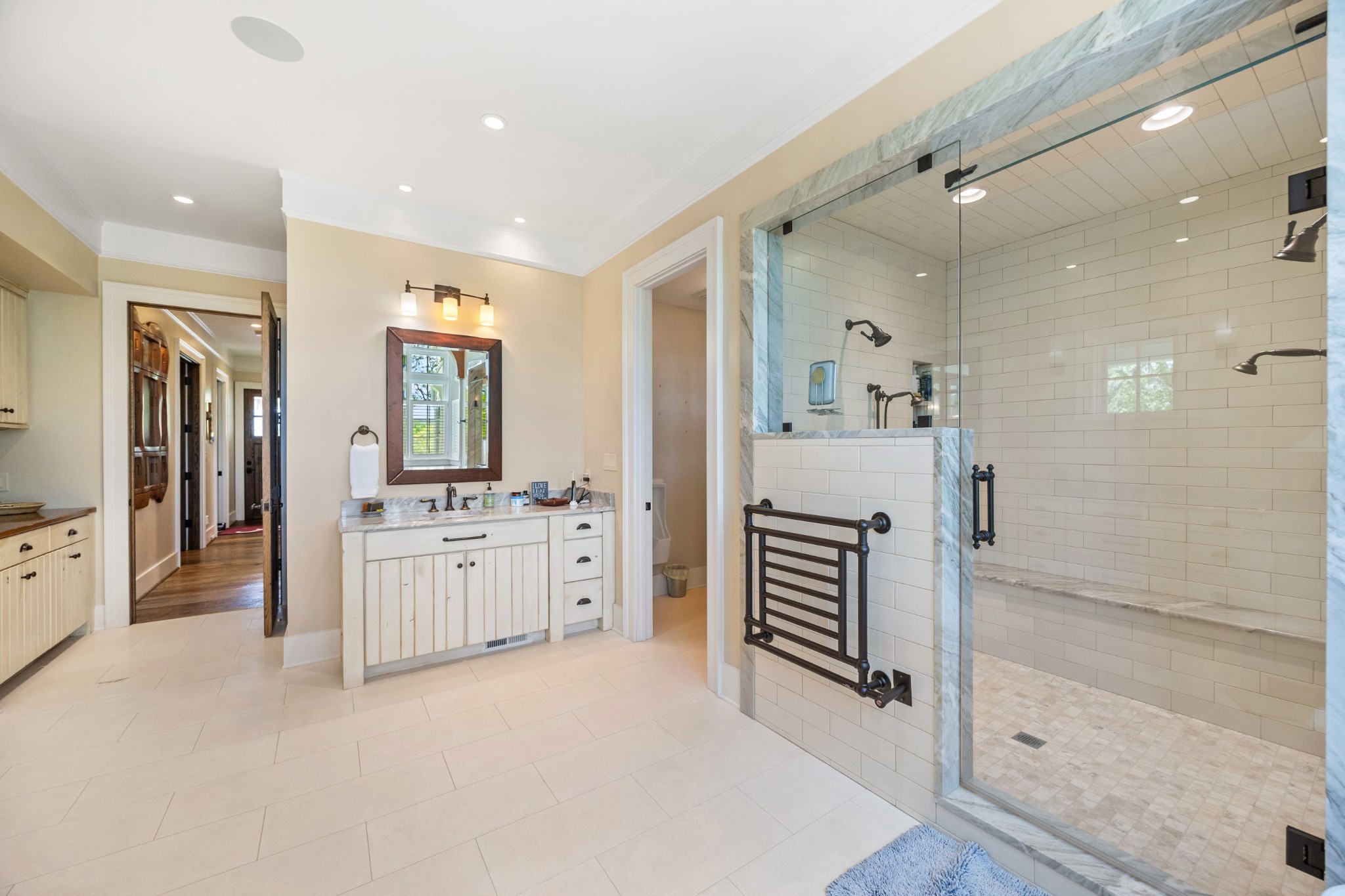 605 Red Oak Road Petersburg, TN 37144 - Photo 25 of 98 a large bathroom with a glass door shower and sink