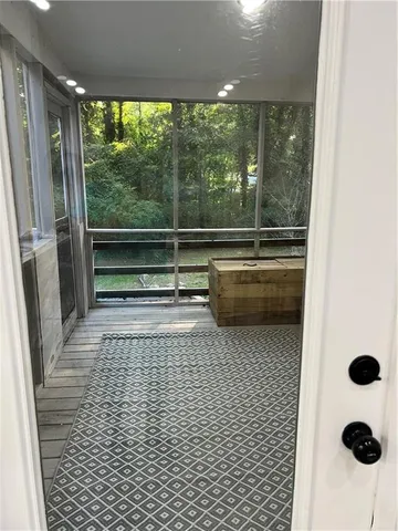 a view of a green yard