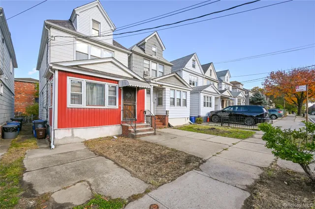 a view of a house with a patio