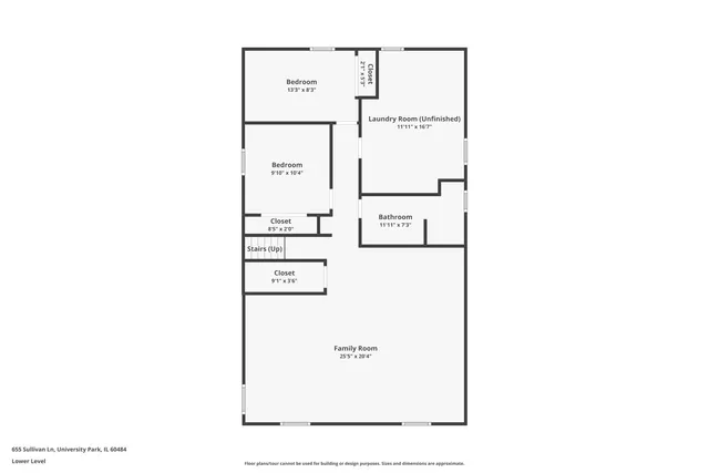 $324,700 | 655 Sullivan Lane, University Park, IL 60484