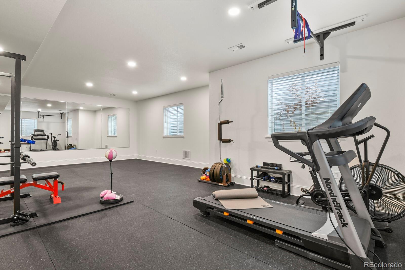 5723 Berry Ridge Wy. Castle Rock, CO 80104 - Photo 38 of 48 a view of a room with gym equipment