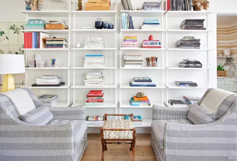 a living room filled with furniture