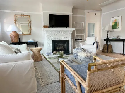 a kitchen with stainless steel appliances a stove microwave and refrigerator