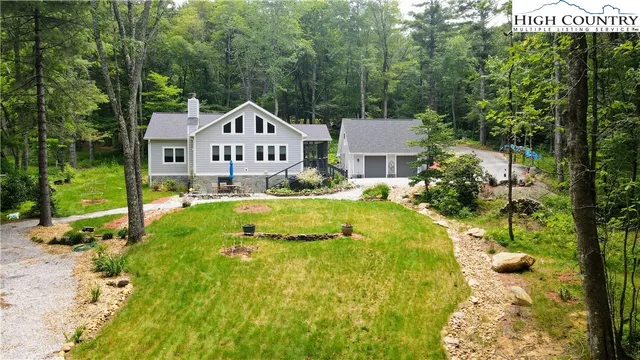 a house view with a garden space