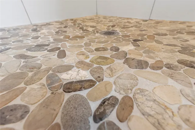 a view of a white curtain