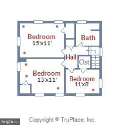 2700 Farm Road Alexandria, VA 22302 - Photo 29 of 30 Upper Level Floorplan