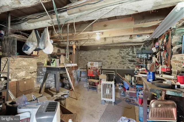 a view of storage and utility room