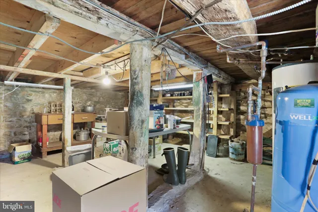 a view of storage and utility room