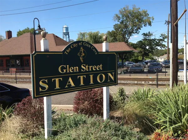 a street sign on a pole on a street