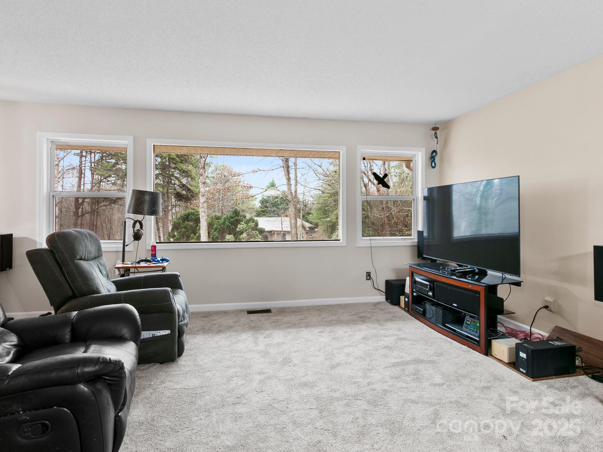 15 Gunflint Trail Fletcher, NC 28732 - Photo 5 of 25 a living room with furniture and a flat screen tv