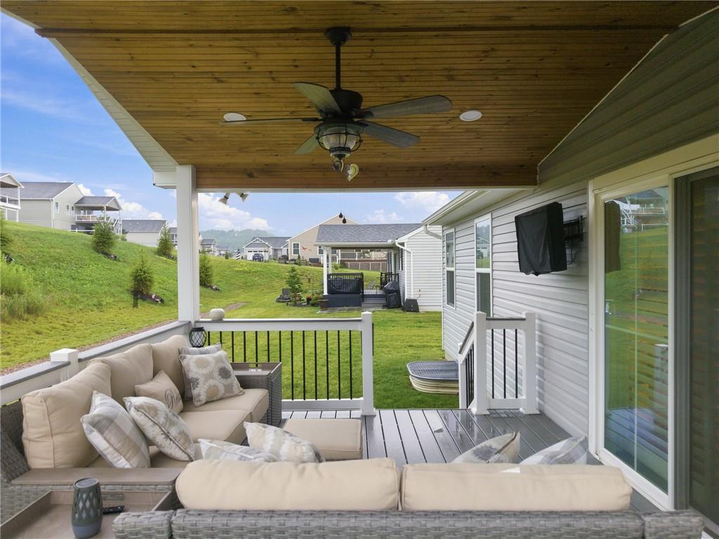 1042 Gombach Road Claridge, PA 15623 - Photo 10 of 36 Features a ceiling fan & television