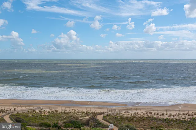 a view of beach and ocean