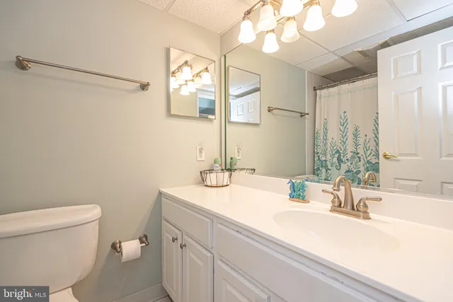 a bathroom with a sink a toilet a mirror and shower