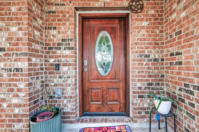 a close view of door lock