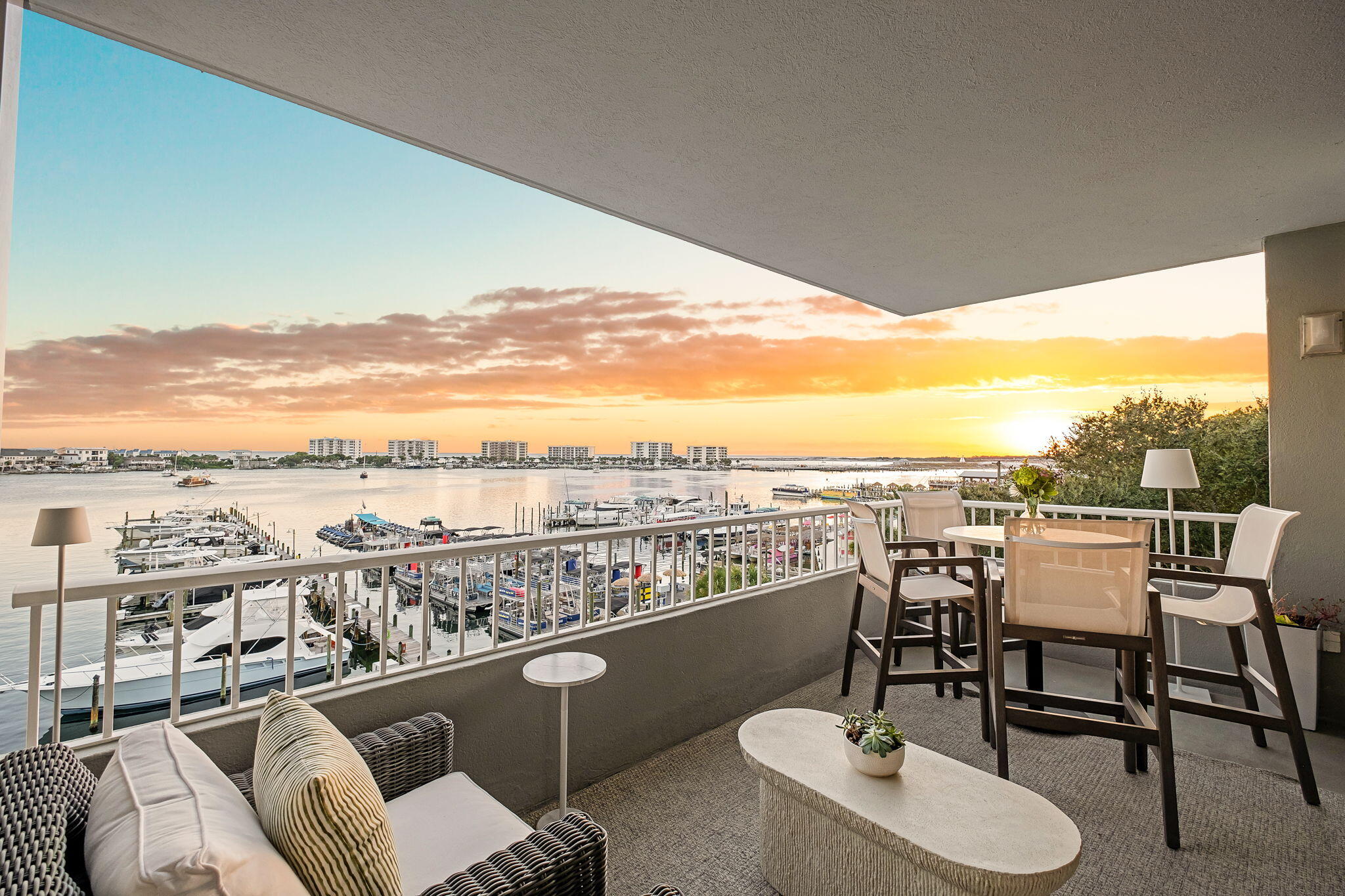 320 Harbor Boulevard, Unit A305 Destin, FL 32541 - Photo 4 of 71 a view of a balcony with furniture