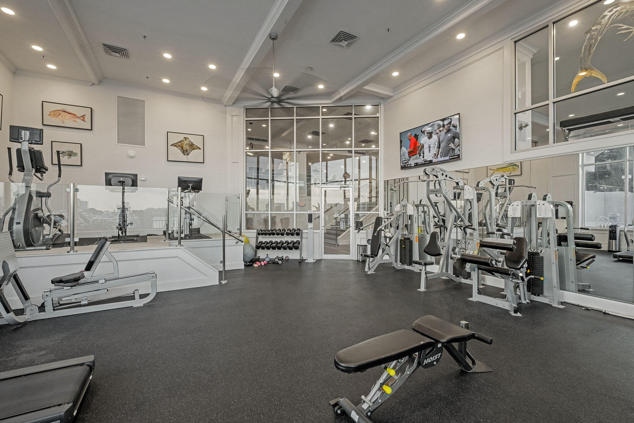 320 Harbor Boulevard, Unit A305 Destin, FL 32541 - Photo 47 of 71 a view of a room with gym equipment