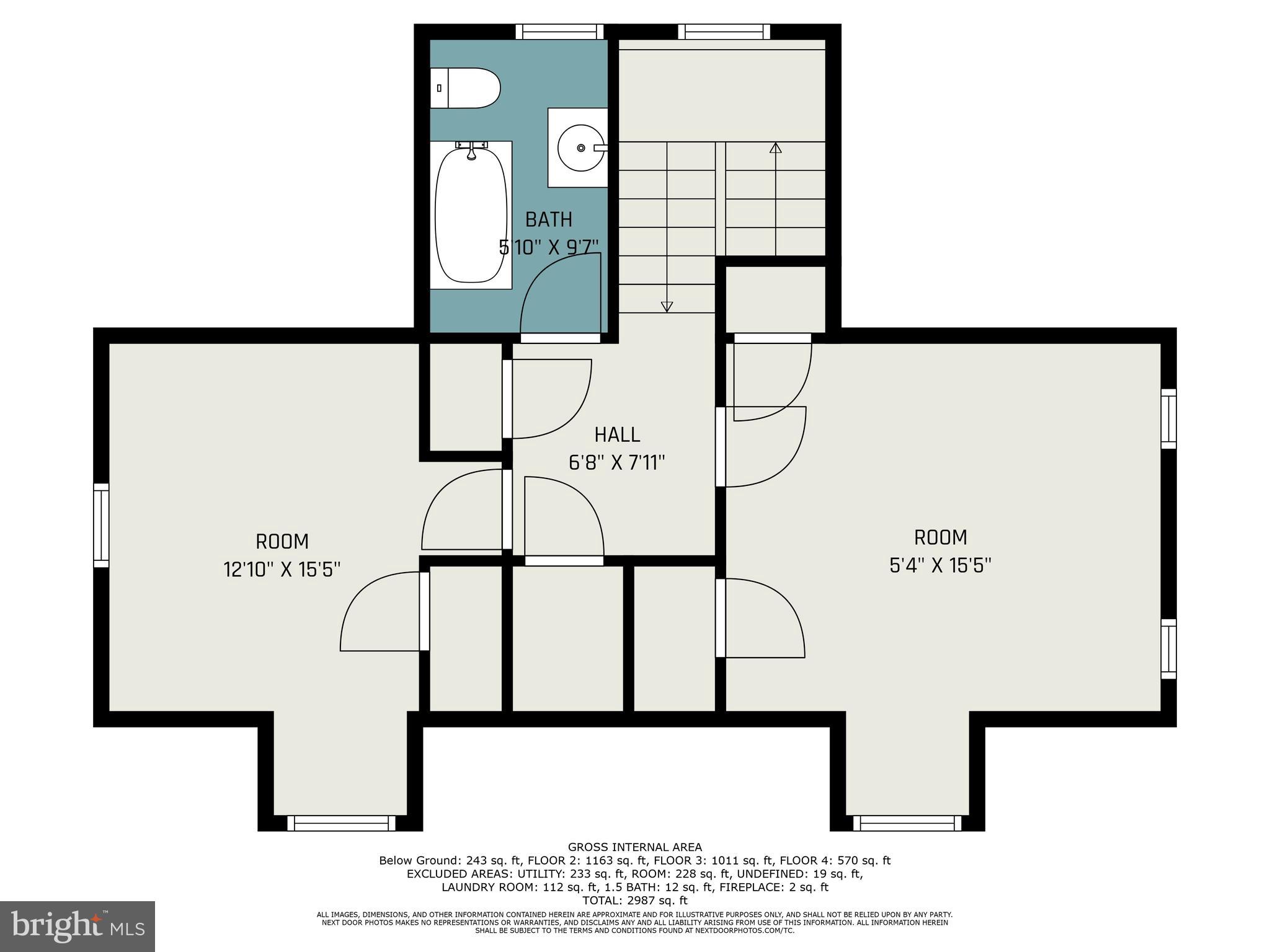 7115 Llanfair Road Upper Darby, PA 19082 - Photo 48 of 49 Third level floor plan.