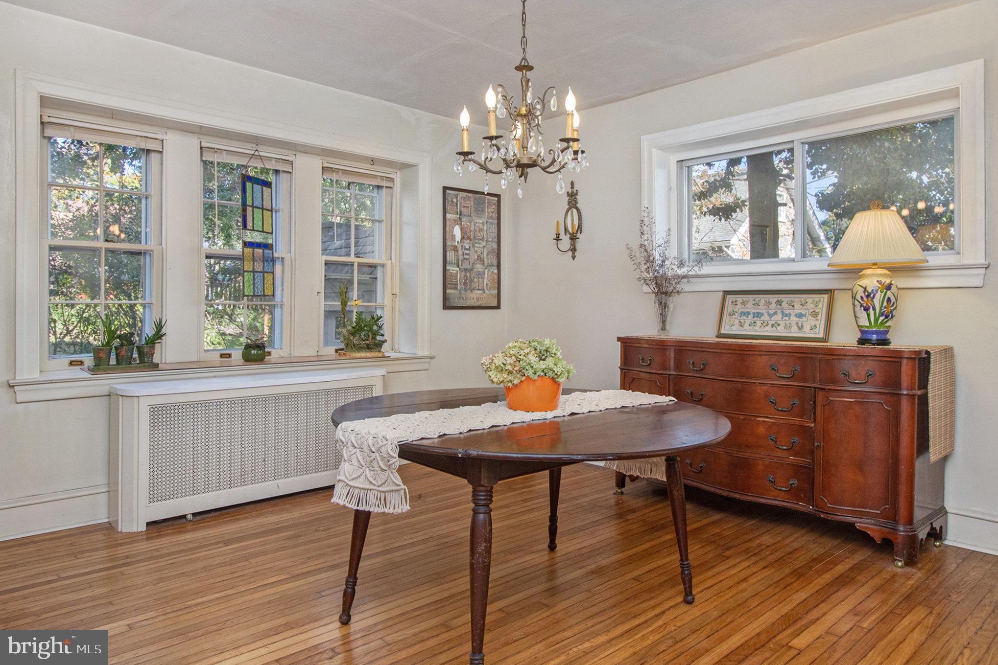 7115 Llanfair Road Upper Darby, PA 19082 - Photo 8 of 49 Lots of natural light and beautiful chandelier.
