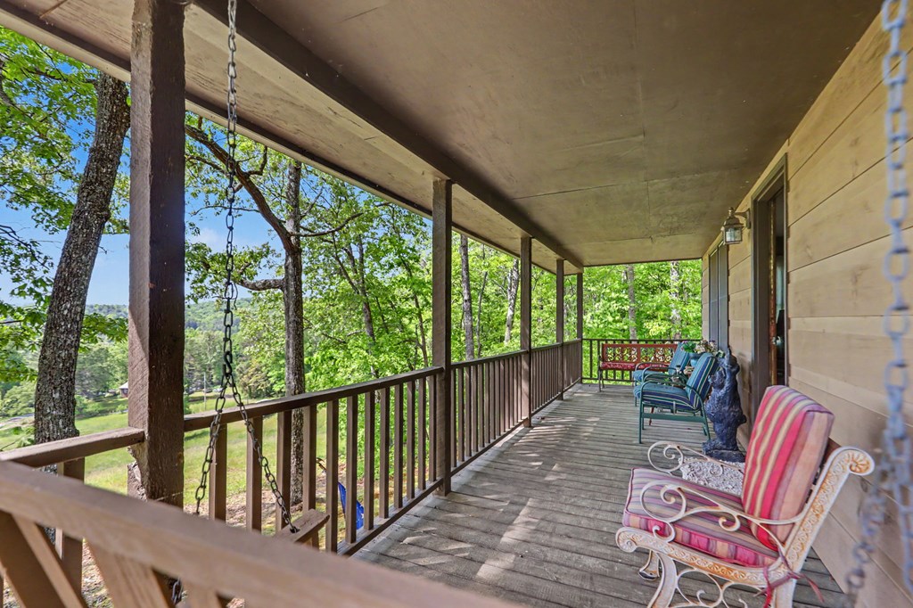 3235 Hiwassee Dam Access Road Murphy, NC 28906 - Photo 35 of 45 a view of a two chairs in the balcony
