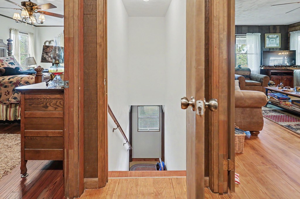3235 Hiwassee Dam Access Road Murphy, NC 28906 - Photo 45 of 45 a view of hallway with wooden floor