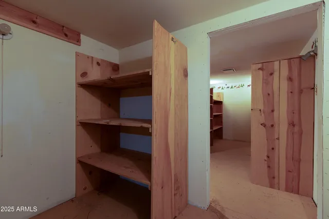 a view of a storage & utility room