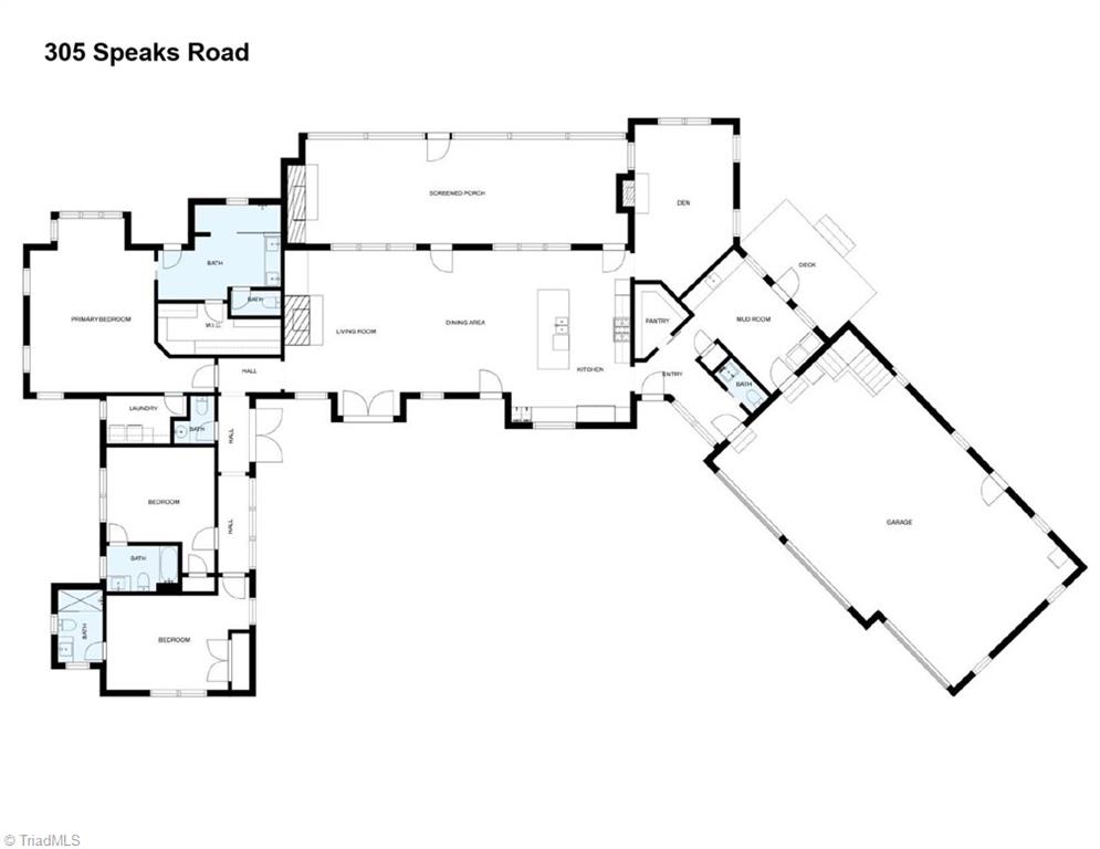305 Speaks Road Advance, NC 27006 - Photo 49 of 50 Floor plan - main level