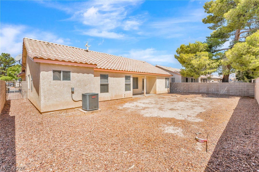 4904 Spring Falls Way North Las Vegas, NV 89031 - Photo 23 of 24 A spacious backyard awaits, offering an open canvas for landscaping possibilities.