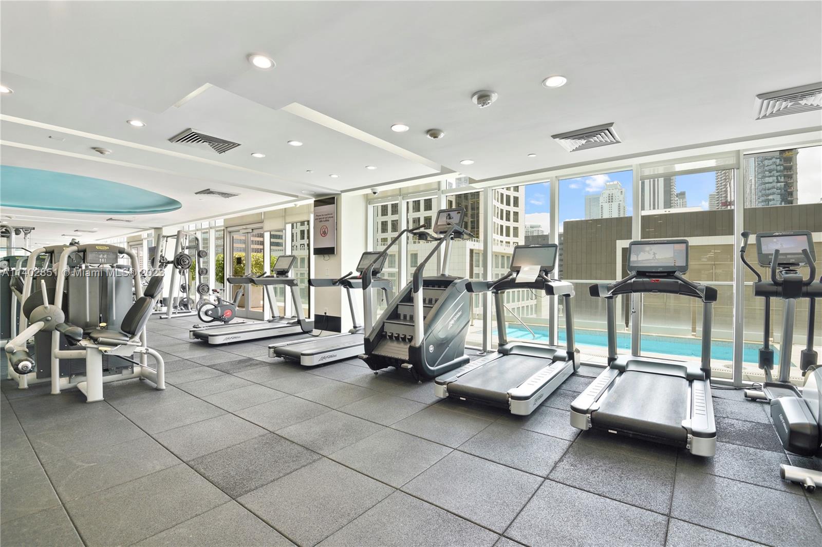 500 Brickell Avenue, Unit 2007 Miami, FL 33131 - Photo 26 of 31 a view of a room with gym equipment