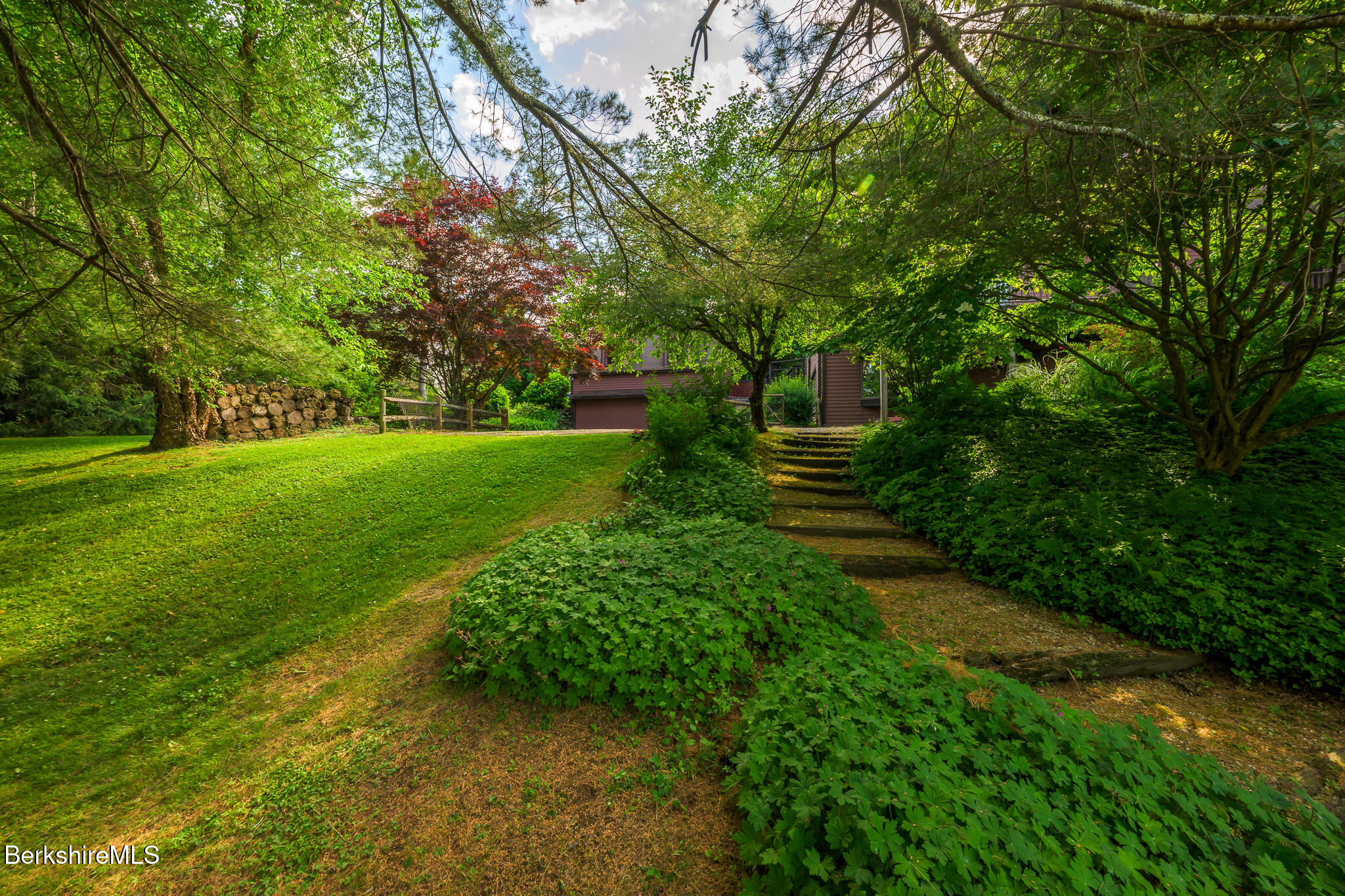 6 Manitauk Heights Stockbridge, MA 01262 - Photo 49 of 49 back yard to house