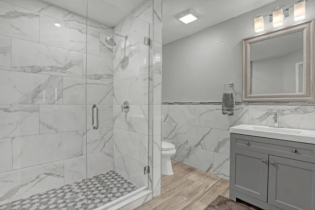 front view of a house with a garden