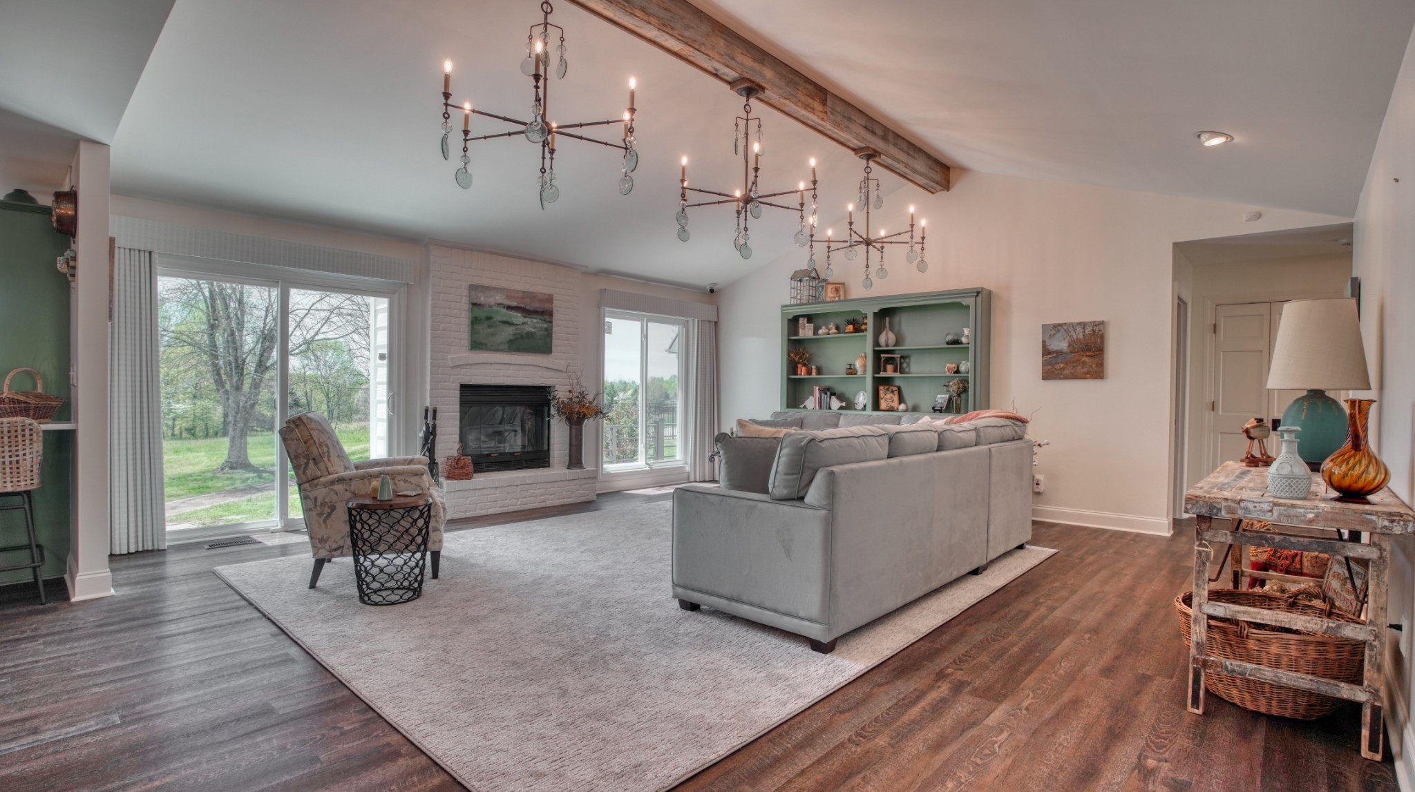 560 Big Spring Hollow Road Pulaski, TN 38478 - Photo 11 of 41 a living room with furniture and a fireplace