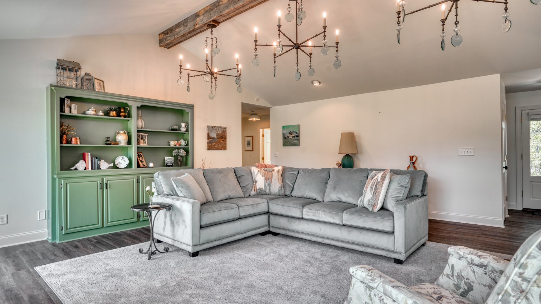 560 Big Spring Hollow Road Pulaski, TN 38478 - Photo 9 of 41 a living room with furniture and a wooden floor