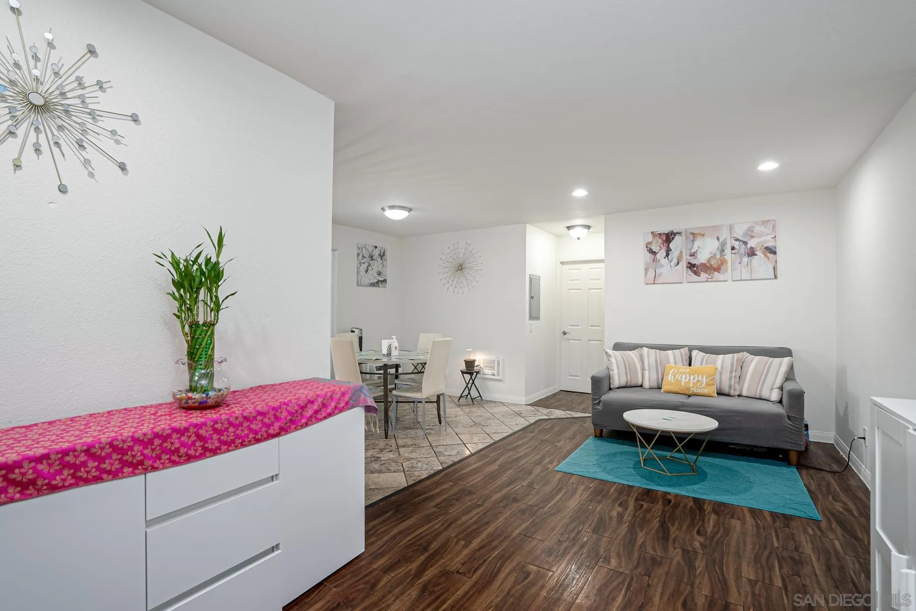 9860 Dale Avenue, Unit D7 Spring Valley, CA 91977 - Photo 2 of 19 a living room with furniture and wooden floor