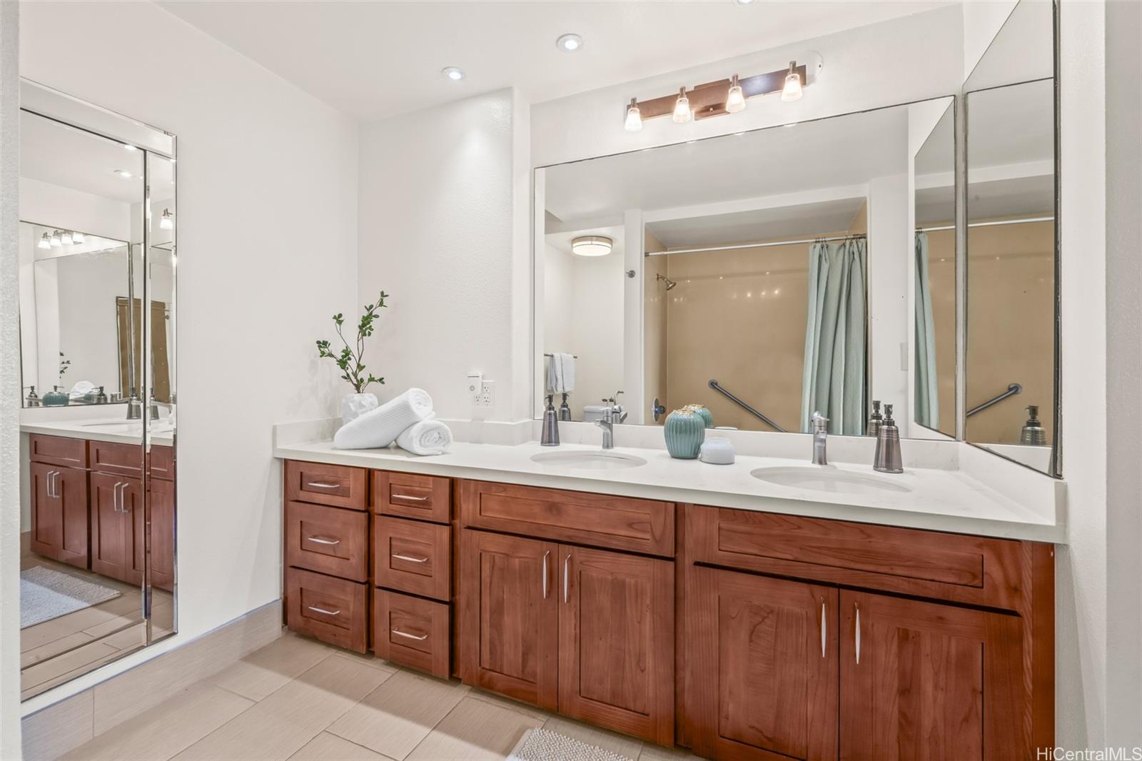 500 Lunalilo Home Road, Unit 22C Honolulu, HI 96825 - Photo 8 of 25 All remodeled with 2 sinks new lighting, tile and cabinets.