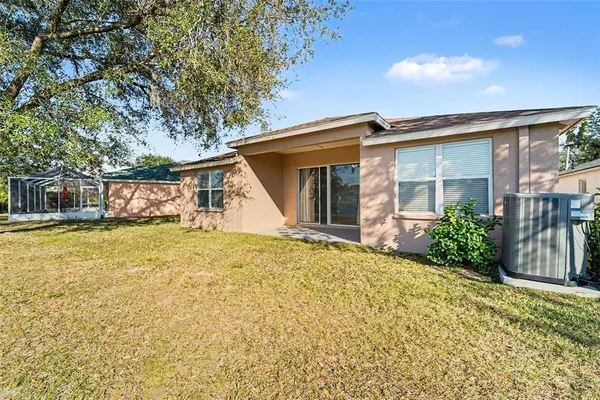 a view of backyard with outdoor space