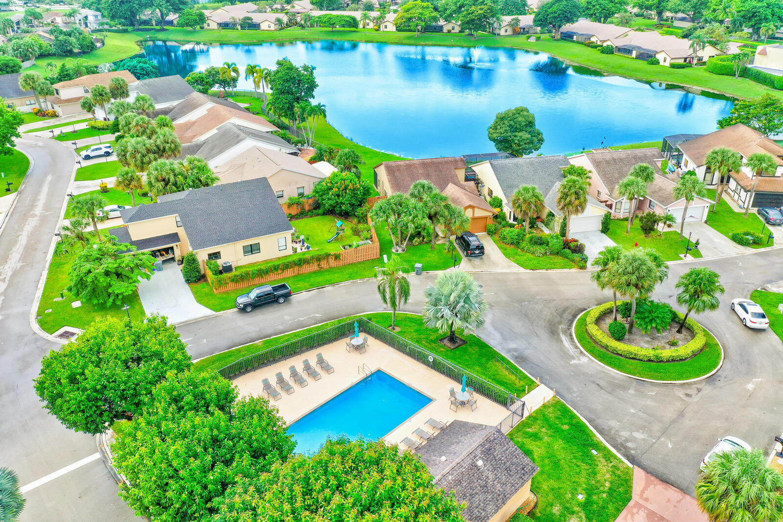 23250 Sedawie Drive Boca Raton, FL 33433 - Photo 41 of 42 an aerial view of a house with yard swimming pool and outdoor seating