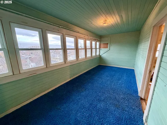 a view of a room with window