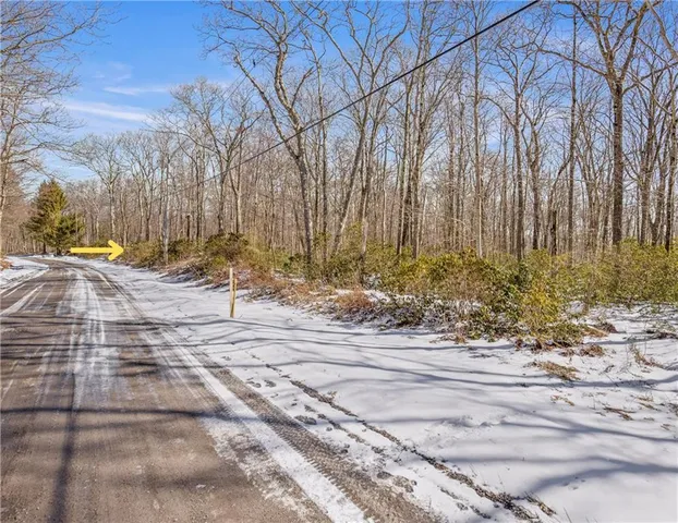 a view of a backyard of the house