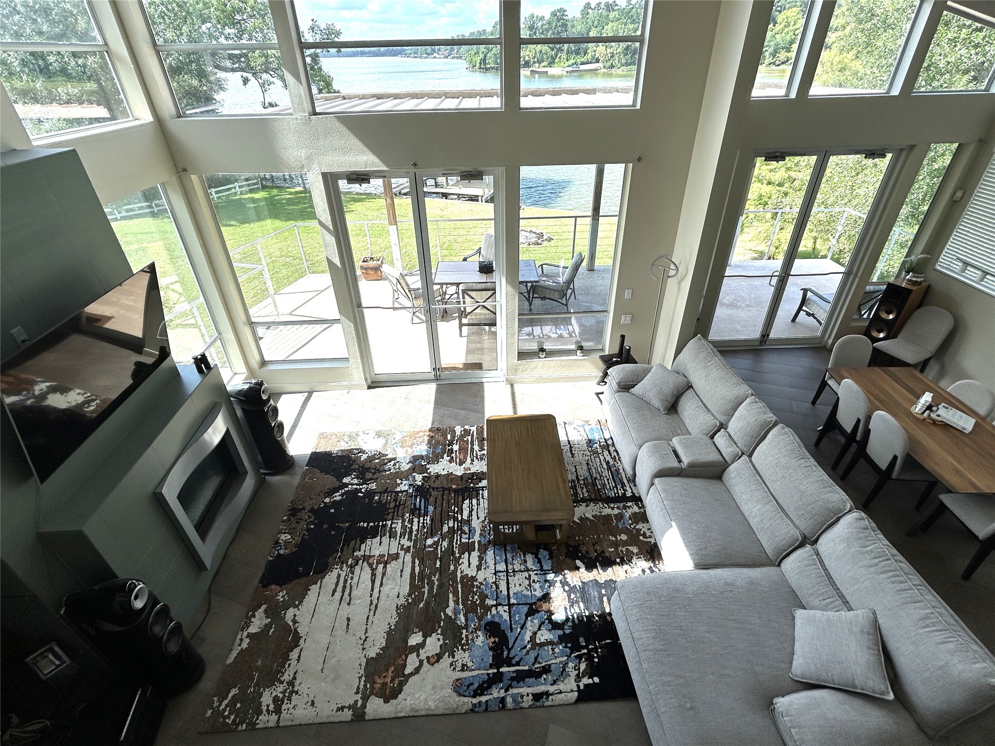 68 Edgewater Way Point Blank, TX 77364 - Photo 8 of 49 VIEW OF LIVING ROOM FROM 3RD LEVEL